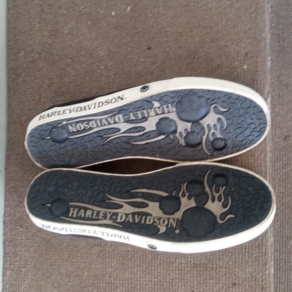 Men's Size 8 1/2 Slip-on Harley-Davidson Sneakers - Picture 3 of 4